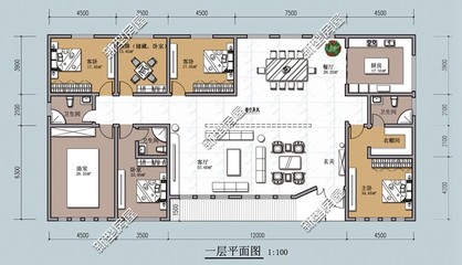 五间房子设计图平面图