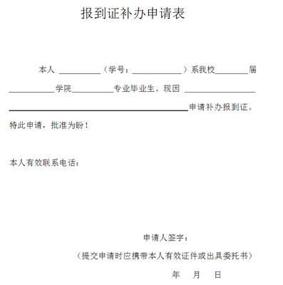 补办申请书怎么写