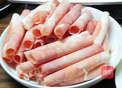 火锅羊肉片制作方法