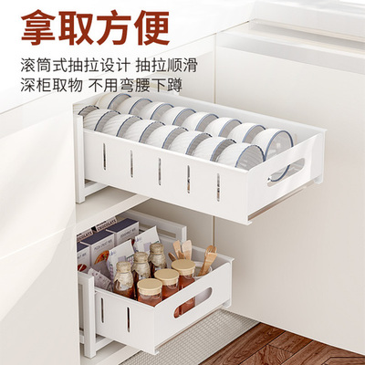 橱柜内立式碗架柜怎么放碗