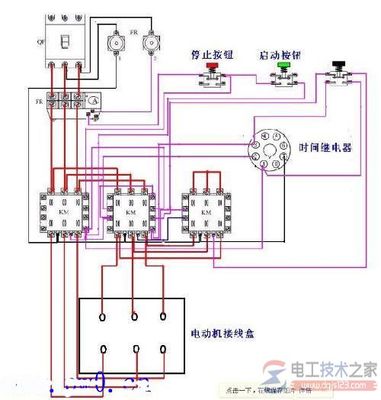 电机星三角启动接线图