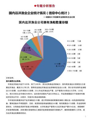 远洋船舶报告