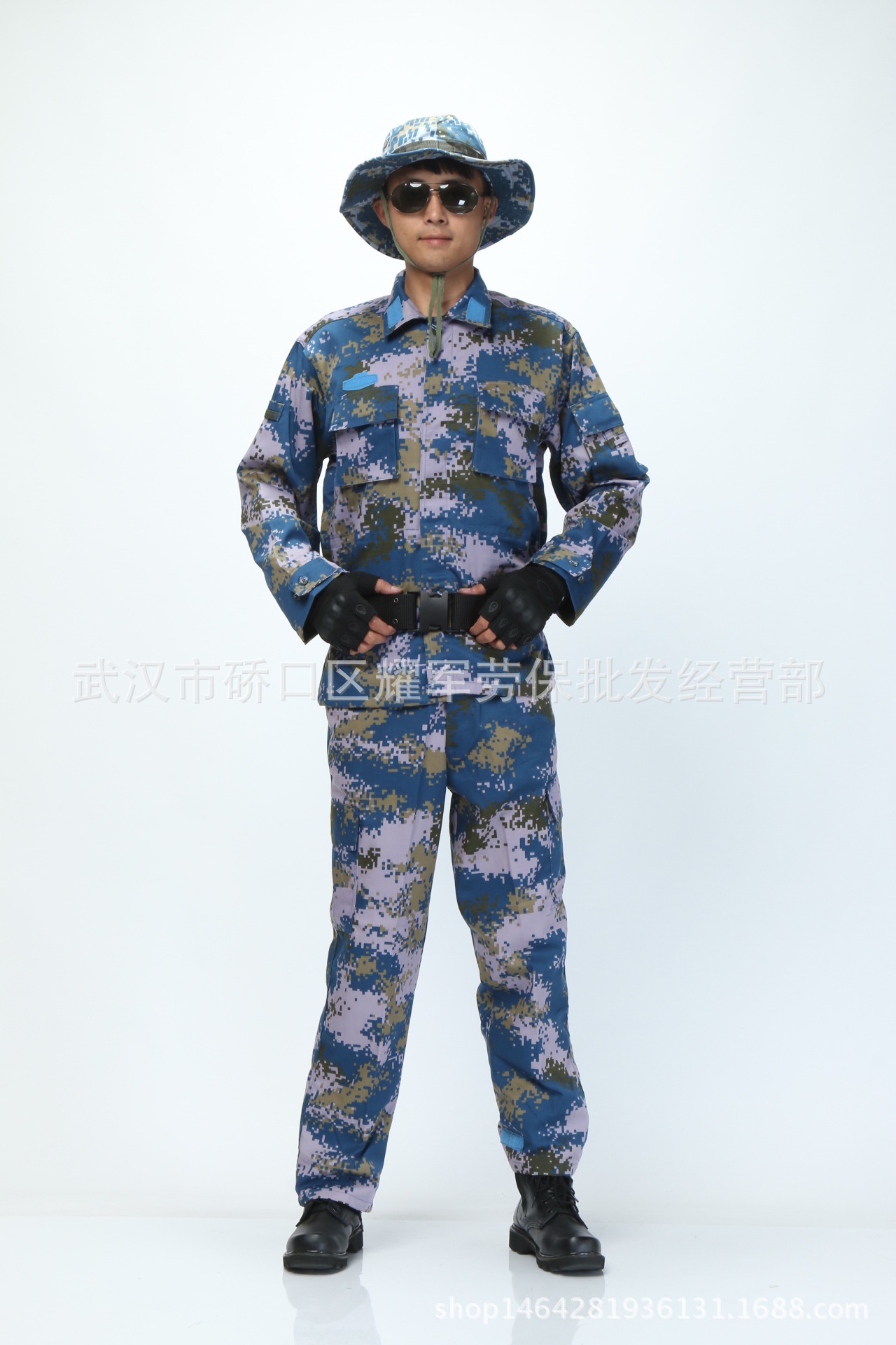 海洋迷彩作训服迷彩服作战服迷彩训练服男