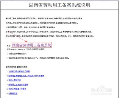 湖南劳动用工备案系统