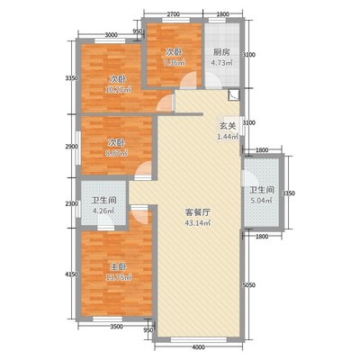 卫生间与厨房门对门玄关