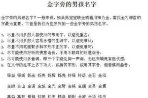 女生金字旁的名字大全