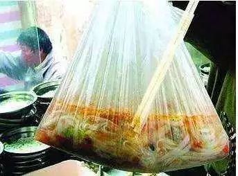 食品塑料袋掉色