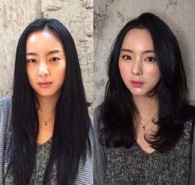 长脸做内扣发型