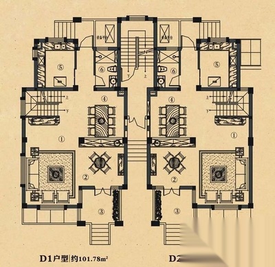 六室户型图