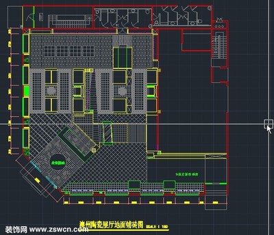 瓷砖平面设计施工图片,配