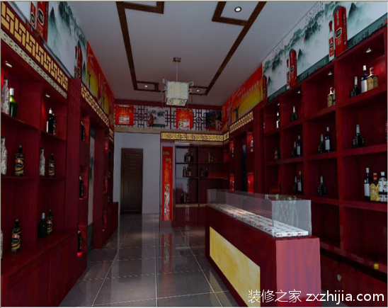 烟酒店面装修效果图