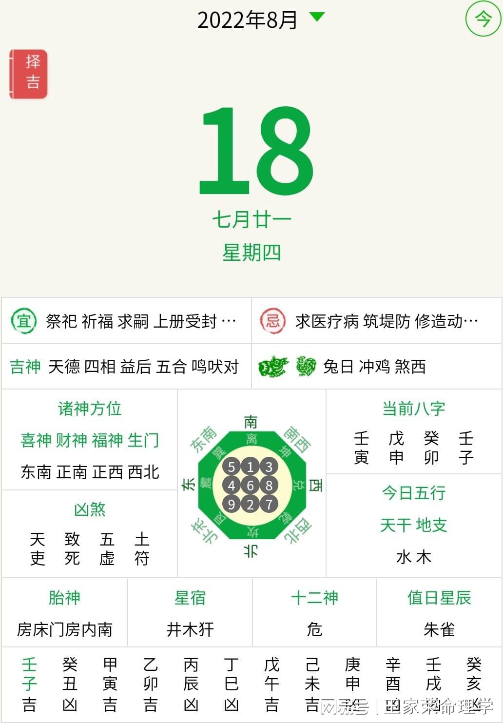 今天黄道吉日吉时查询