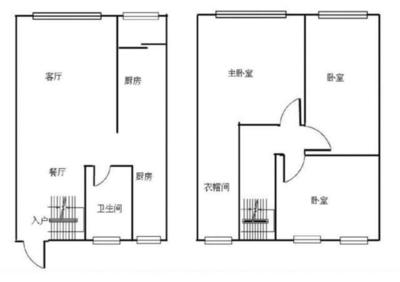 中等户型卧室厨房面积