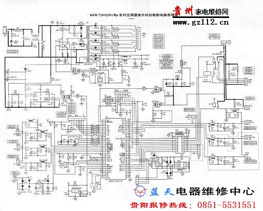 美的空调主板电路图
