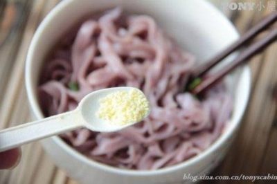 紫薯面条的制作方法