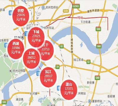 杭州房价图