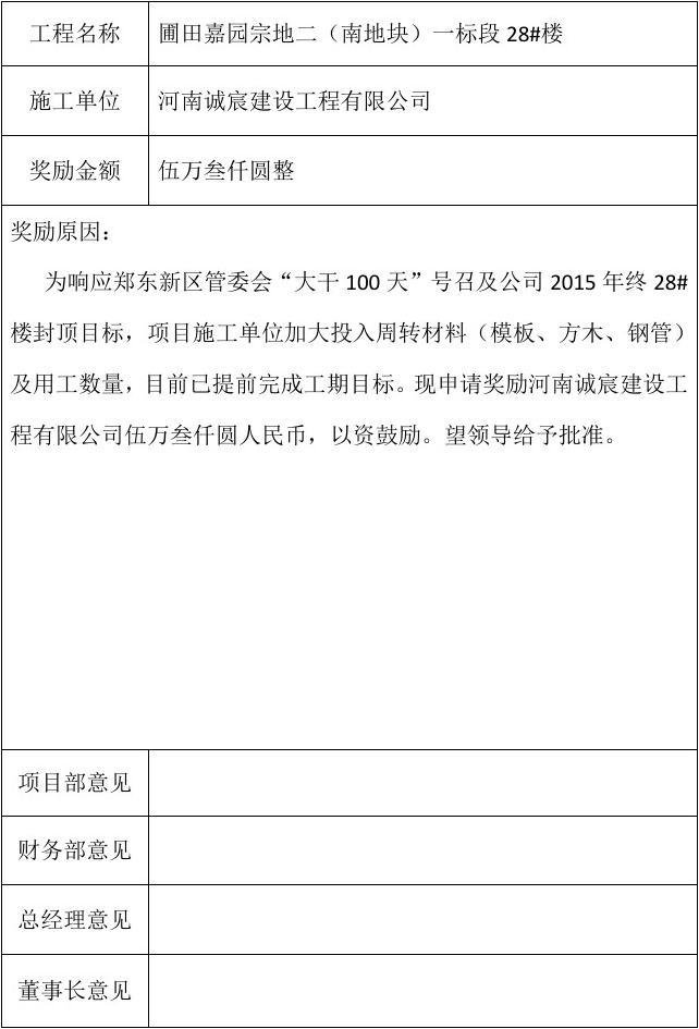 奖励申请怎么写