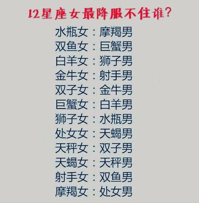最能降服水瓶男的星座