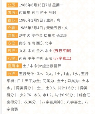 八字喜土的名字