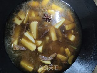 油菜炖土豆的做法