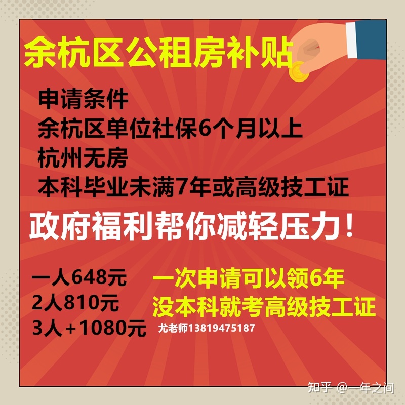 余杭区公租房申请条件