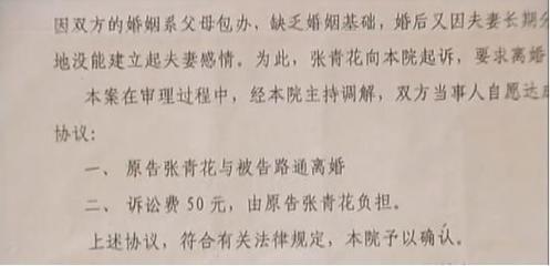 婚姻调解书