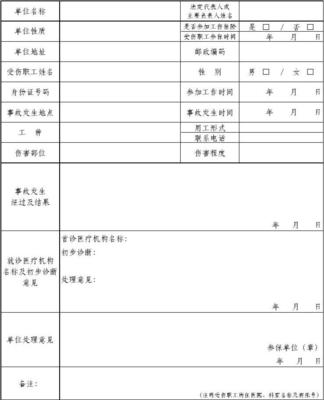工伤事故报告
