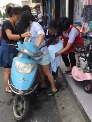 孕妇骑车
