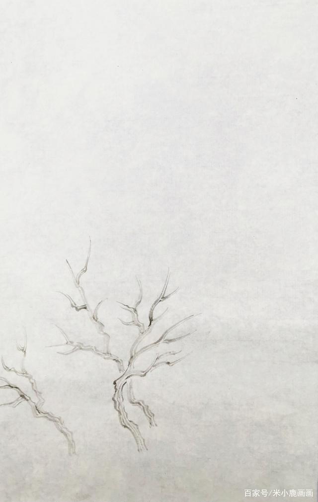 柳树树干的纹路怎么画