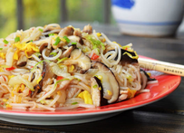 柞莱香菇炒肉丝