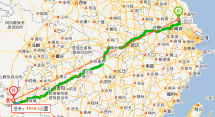 成都距离武汉多少公里