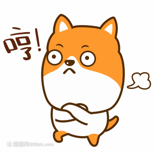 狗生气表情包gif