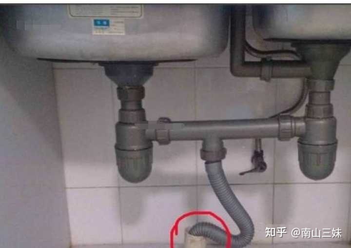 楼房的厨房和卫生间下水道