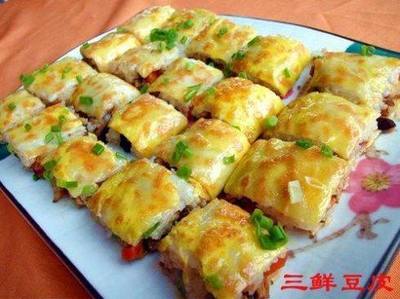 老通城豆皮的制作方法
