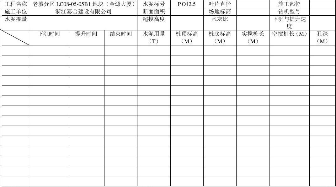 高樓地基打樁施工過(guò)程記錄表（高樓地基打樁施工過(guò)程記錄表是確保施工質(zhì)量和安全的重要文件） 鋼結(jié)構(gòu)框架施工 第3張