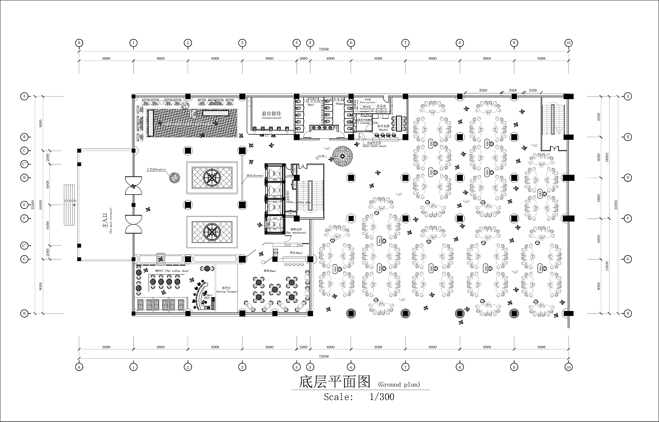 旅馆设计平面图