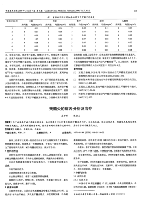 残髓炎怎么治疗