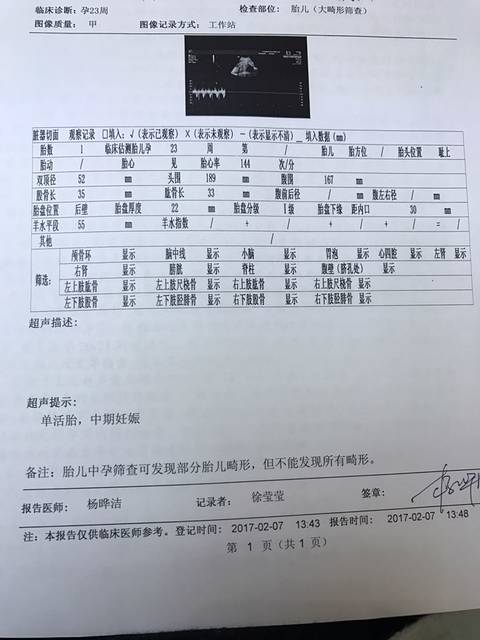 上海b超大畸形筛查多少钱