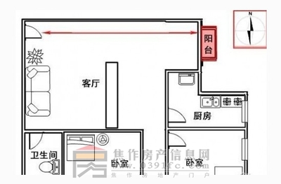 入户门正对窗户