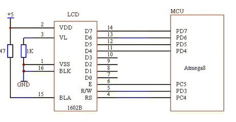 lcd1602液晶屏引脚为什么接电阻