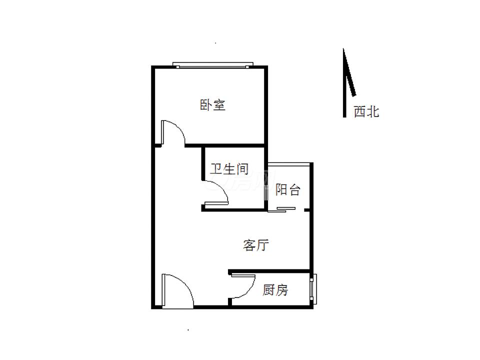 阳台为厨房的一室一厅装修