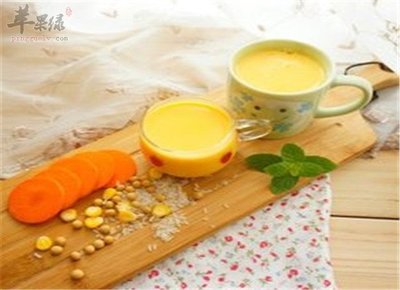 胡萝卜黄豆豆浆的功效