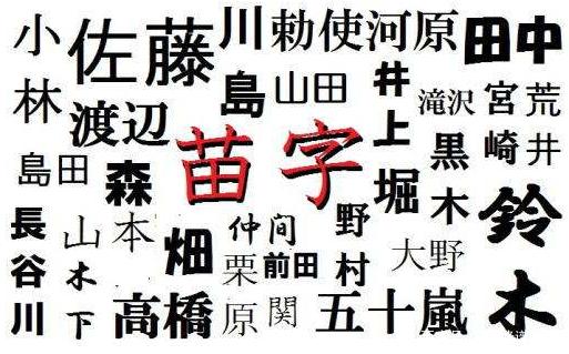 用苗字取名