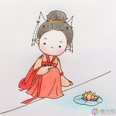 怎么画古风小女孩简笔画