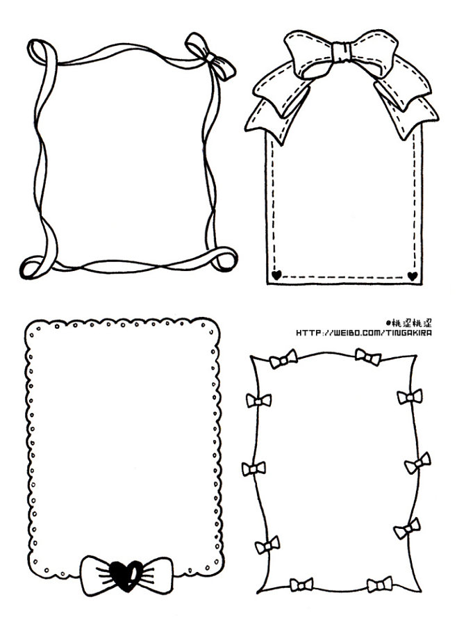 照片边框简笔画 卡通图片
