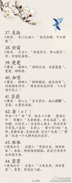 取名诗经楚辞