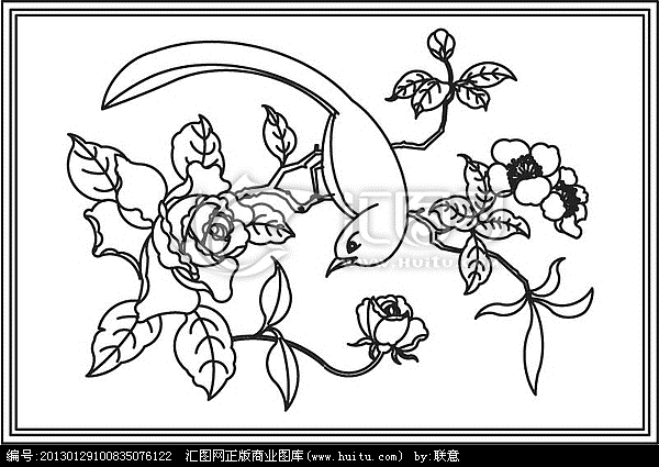 装饰画简笔
