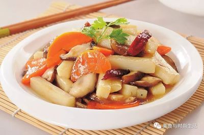 香菇焖山药