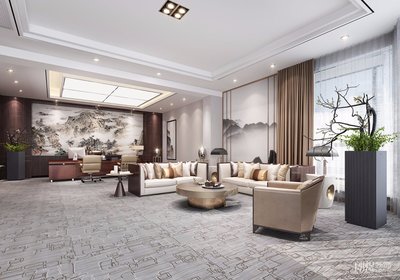 办公室壁纸装修效果图