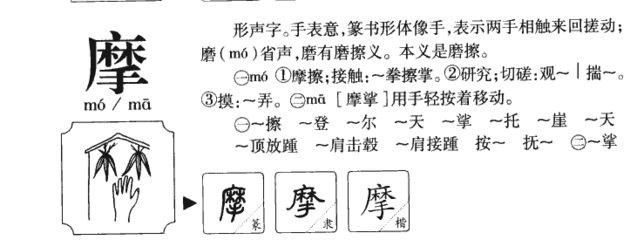 摩字五行属什么